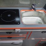 Orange Mitsubishi Delica 4WD Campervan