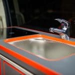 Orange Mitsubishi Delica 4WD Campervan
