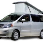 Toyota Alphard Connect in silver with pop top roof