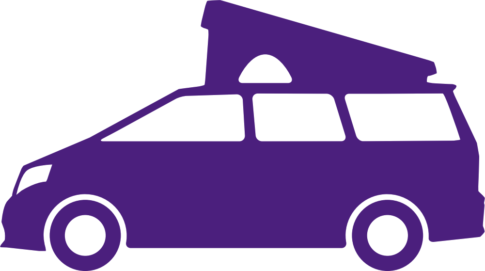 Camper car icon