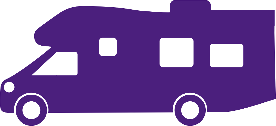 Camper truck icon