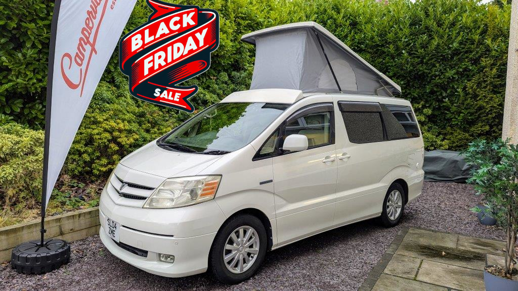 Toyota Alphard-Hybrid Eco-Explorer ZME white roof up BF