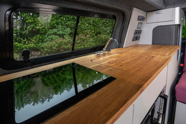 Toyota Proace Campervan Conversion Interior Sink and cooker