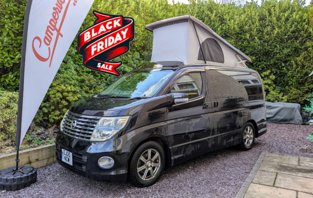 Nissan Elgrand Velocity Black forecourt BF