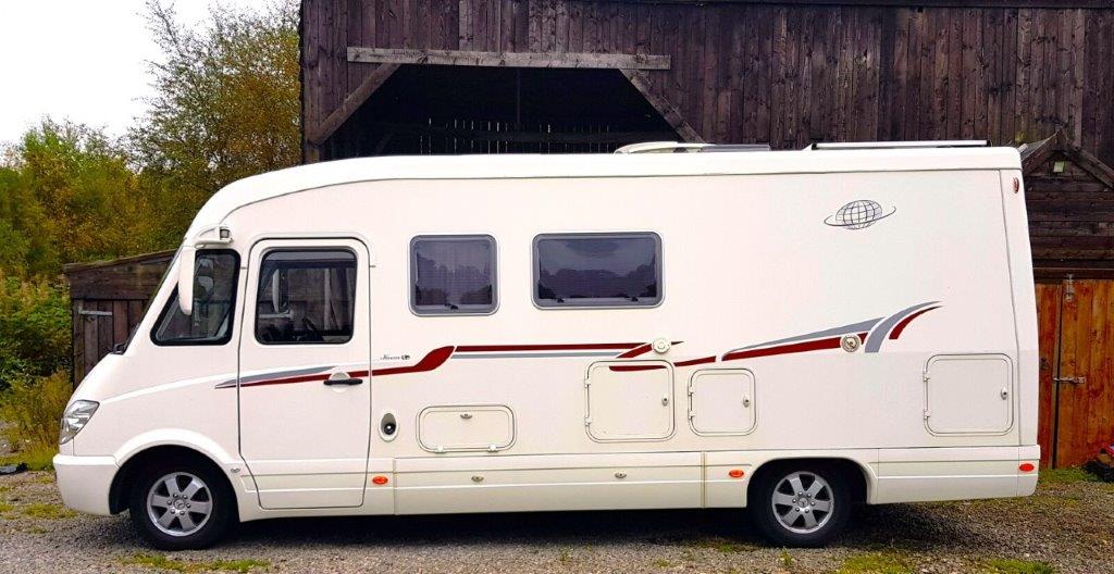 levoyageur 755sx mercedes 3-0l automatic motorhome at barn