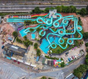 Arial view of Splashdown Quaywest