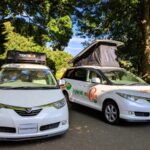 Toyota Hybrid Eco Escape & City Escape on driveway roof up