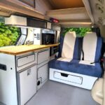 Toyota Hybrid Eco Pioneer white nxo living area with bed up no table