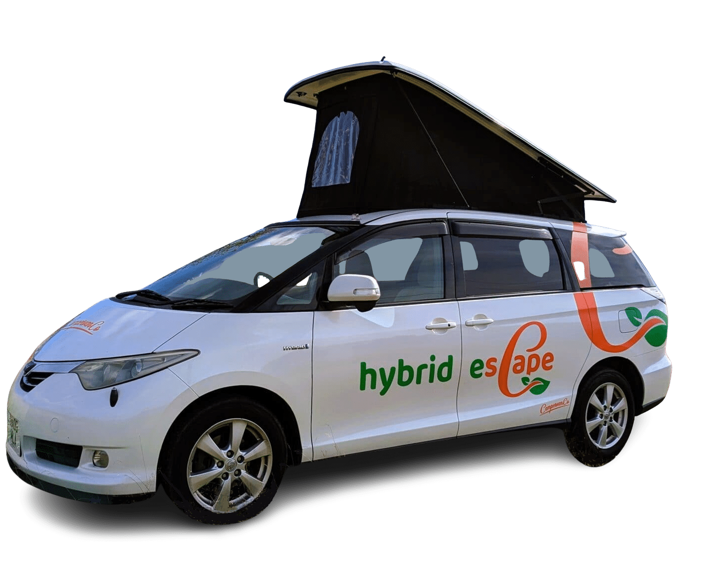 Toyota Eco escape roof tent open ns